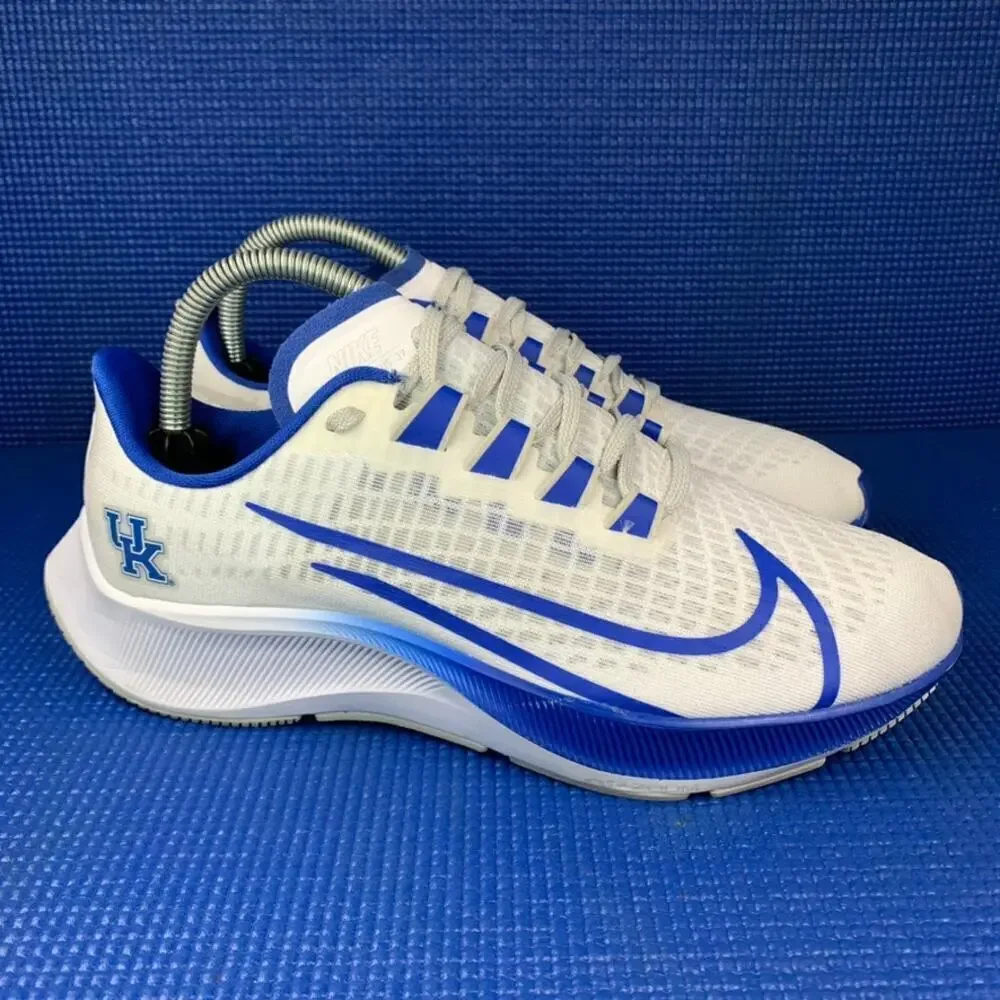 NIKE ZOOM PEGASUS 37 KENTUCKY WILDCATS Men`s Size 7 White Blue Shoes C75382-100